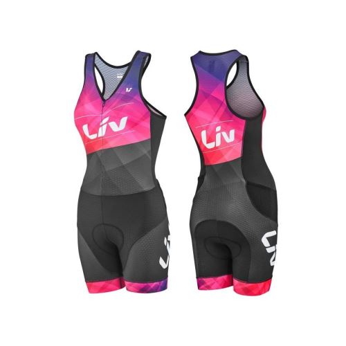 Costum Giant Liv Signature Tri Suit Black/Fuchsia/Purple