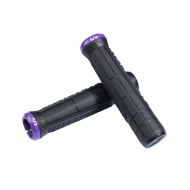 Mansoane Liv Swage Single Lock-On Grip Black/Purple