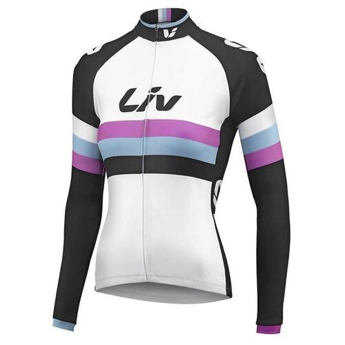 Bluza Liv Giant  Race Day Ls Jersey White/Black