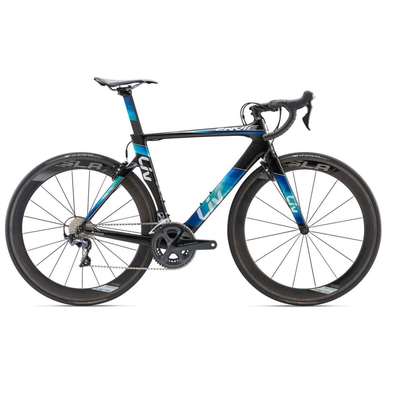 Bicicleta Liv Envie Advanced 1 - Black/Dark Blue/Green 2018