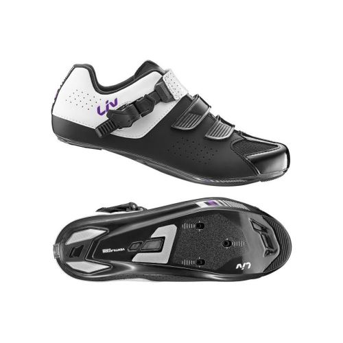 Pantofi LIV GIANT Mova, Alb/Negru/Mov